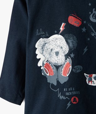 Tee-shirt bébé garçon avec motifs rock – LuluCastagnette vue2 - LULUCASTAGNETTE - GEMO