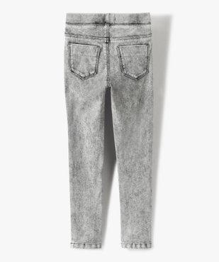 Jegging en maille très extensible fille vue3 - GEMO (JUNIOR) - GEMO