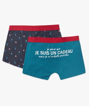 Boxers homme imprimés dans coffret cadeau (lot de 2) vue4 - GEMO 4G HOMME - GEMO