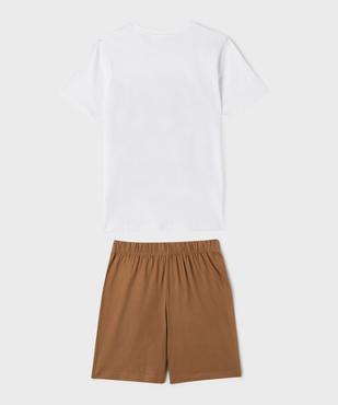 Pyjashort bicolore avec motif manga garçon - One Piece vue3 - ONE PIECE - GEMO