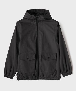 Blouson imperméable à capuche avec manches amovibles garçon vue1 - GEMO (JUNIOR) - GEMO