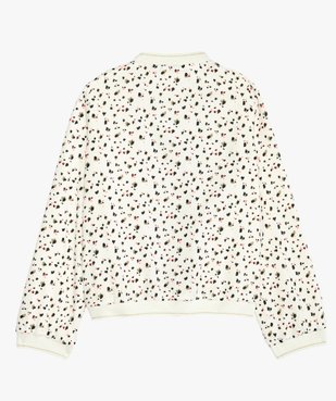 Blouson fille imprimé avec liserés pailletés vue4 - GEMO (ENFANT) - GEMO