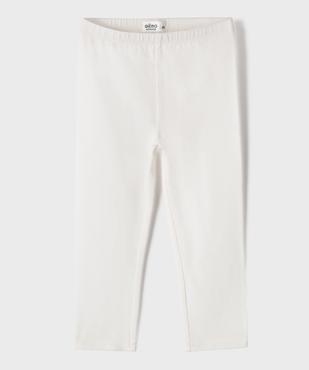 Legging court en coton stretch fille vue1 - GEMO 4G FILLE - GEMO