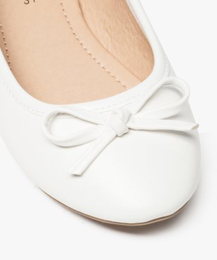 Ballerines fille unies à nœud décoratif vue6 - GEMO (ENFANT) - GEMO