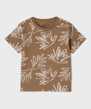 Tee-shirt manches courtes imprimés bébé garçon (lot de 2) vue3 - GEMO(BEBE DEBT) - GEMO