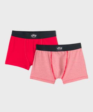 Boxers en coton stretch garçon (lot de 2) - LuluCastagnette vue1 - LULU CASTAGNETTE GEMO FOR GOOD - GEMO