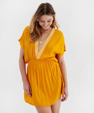 Robe de plage en viscose fluide femme vue1 - GEMO (PLAGE) - GEMO