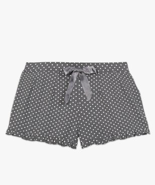 Short de pyjama femme imprimé à petits volants dans le bas à pois vue4 - GEMO(HOMWR FEM) - GEMO