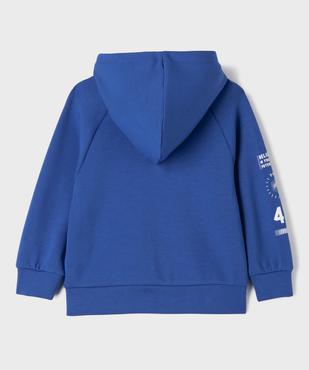 Sweat de sport zippé à capuche garçon vue5 - GEMO (ENFANT) - GEMO