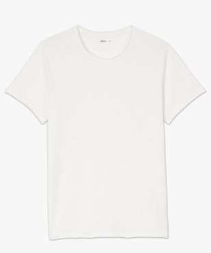Tee-shirt homme à manches courtes avec finitions roulottées vue4 - GEMO (HOMME) - GEMO