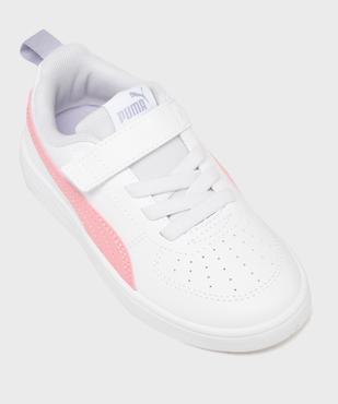 Baskets basses lacets élastiques et scratch Rickie AC fille - Puma vue5 - PUMA - GEMO