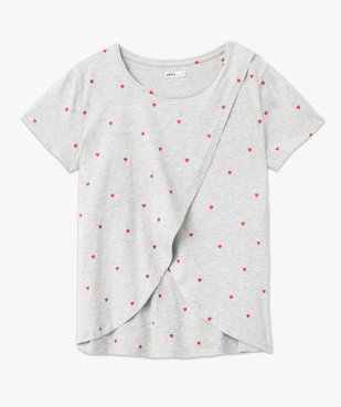 Tee-shirt de grossesse et d'allaitement à motifs vue4 - GEMO 4G MATERN - GEMO