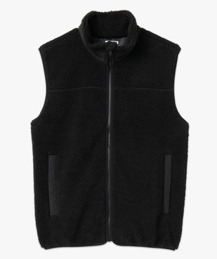 Sweat homme zippé sans manches en sherpa vue4 - GEMO (HOMME) - GEMO
