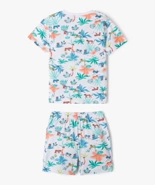 Pyjashort à motifs de la jungle garçon vue4 - GEMO 4G GARCON - GEMO
