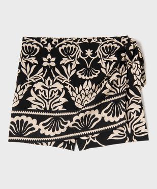 Jupe short en viscose à motifs fleuris femme grande taille vue7 - GEMO 4G GT - GEMO