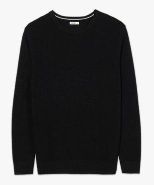 Pull homme à col rond en maille fantaisie vue4 - GEMO (HOMME) - GEMO