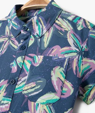 Chemise à manches courtes à motifs fleuris bébé garçon vue2 - GEMO 4G BEBE - GEMO