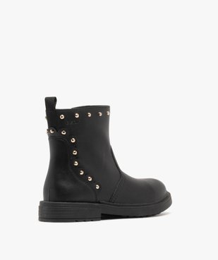 Bottines fille à strass avec zip - Geox vue4 - GEOX - GEMO