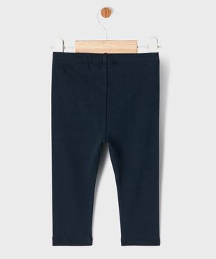 Legging uni en maille résistante bébé fille vue4 - GEMO(BEBE DEBT) - GEMO