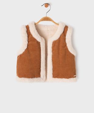 Veste sans manches réversible bébé fille - LuluCastagnette vue1 - LULUCASTAGNETTE - GEMO