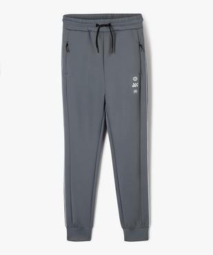 Jogging slim à bandes garçon vue1 - GEMO (JUNIOR) - GEMO