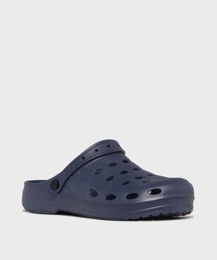 Sabots souples dessus uni perforé homme vue2 - GEMO (PLAGE) - GEMO