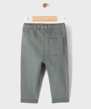 Pantalon chino avec taille ajustable bébé garçon vue3 - GEMO(BEBE DEBT) - GEMO