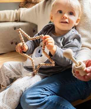 Pyjama en velours deux pièces avec motif ours bébé garçon vue7 - GEMO(BB COUCHE) - GEMO