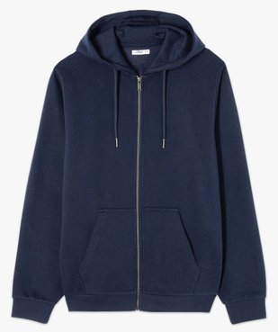 Sweat homme zippé avec capuche vue4 - GEMO (HOMME) - GEMO