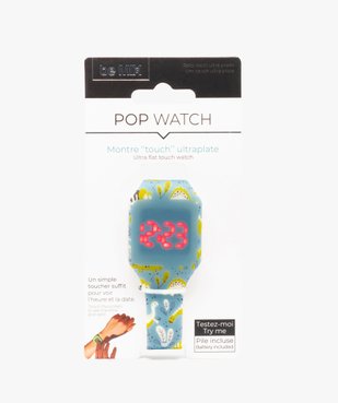 Montre enfant Touch ultra-plate - Pop Watch vue1 - GEMO (ENFANT) - GEMO