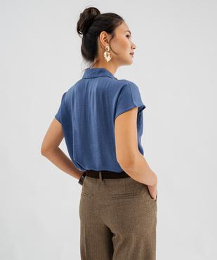 Chemise col chemise manches courtes femme vue3 - GEMO(FEMME PAP) - GEMO