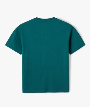 Tee-shirt à manches courtes avec inscription streetwear garçon vue3 - GEMO 4G GARCON - GEMO