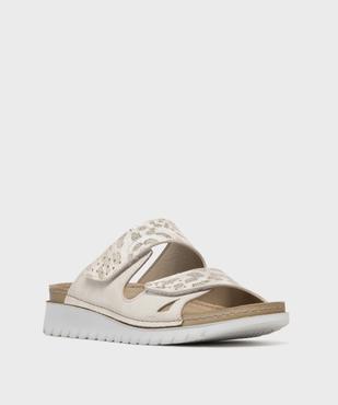 Mules à brides ajustables par scratchs femme - Emilia Rosa vue5 - EMILIA ROSA - GEMO