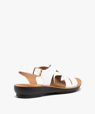 Sandales femme confort unies à semelle amortissante vue4 - GEMO (CONFORT) - GEMO