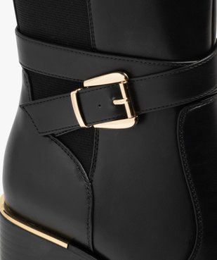 Bottes avec élastique sur la tige et brides cheville femme - Valentina Baldano vue7 - GEMO(URBAIN) - GEMO