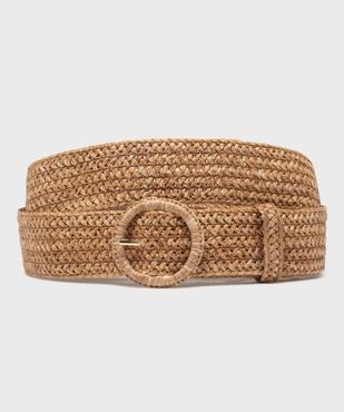 Ceinture large tressée à boucle ronde femme vue1 - GEMO (ACCESS) - GEMO
