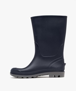 Bottes de pluie femme unies à semelle crantée vue9 - FOLLOW ME - GEMO