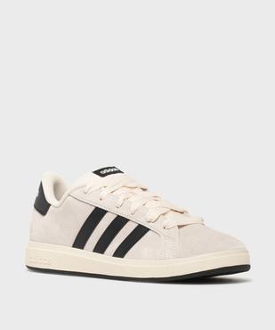 Baskets basses en cuir suédé Grand Court 00s K femme - Adidas vue2 - ADIDAS - GEMO