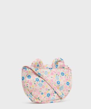 Sac à bandoulière à motifs fleuris avec chouchou fille vue2 - GEMO (ACCESS) - GEMO