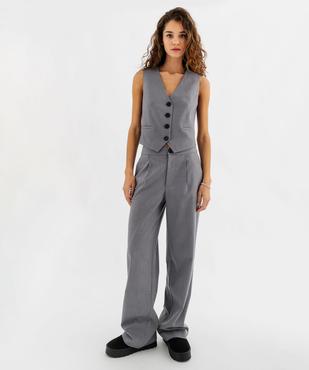 Gilet de costume sans manches à rayures femme vue4 - GEMO(FEMME PAP) - GEMO