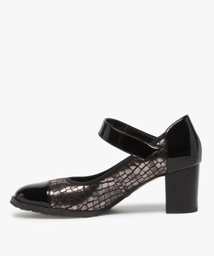 Escarpins femme confort à bride scratch et détails vernis vue3 - Nikesneakers(URBAIN) - Nikesneakers