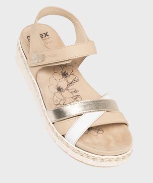 Sandales confort à brides avec semelle amovible femme vue5 - G'FLEX GEMO FOR GOOD - GEMO