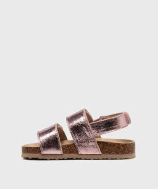Sandales à scratch en matière métallisée fille - Lovely Wings vue3 - LOVELY WINGS - GEMO