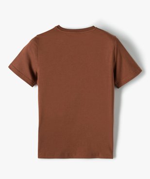 Tee-shirt garçon à manches courtes et grand motif vue4 - GEMO (JUNIOR) - GEMO