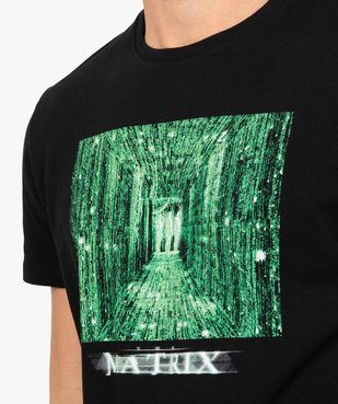 Tee-shirt homme manches courtes imprimé - Matrix vue2 - MATRIX - GEMO