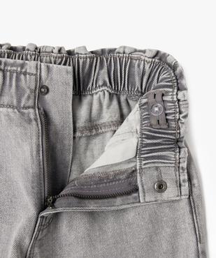 Jean wide leg avec ceinture élastique ajustable fille vue2 - GEMO (ENFANT) - GEMO