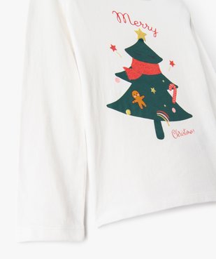 Tee-shirt de Noël fille à manches longues et paillettes vue2 - GEMO (ENFANT) - GEMO