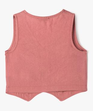 Gilet de costume sans manches fille vue3 - GEMO (ENFANT) - GEMO