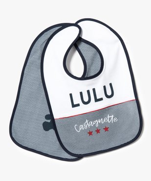 Bavoirs tricolores lot de 2 - Lulu Castagnette vue1 - LULUCASTAGNETTE - GEMO
