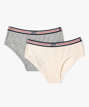 Shorties en coton stretch fille (lot de 2) - Camps United vue1 - CAMPS GEMO FOR GOOD - GEMO